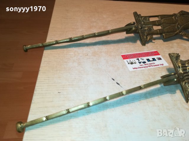 РЕТРО ЗАКАЧАЛКИ МЕД/МЕСИНГ ОТ ГЕРМАНИЯ 3009211936, снимка 7 - Антикварни и старинни предмети - 34308431