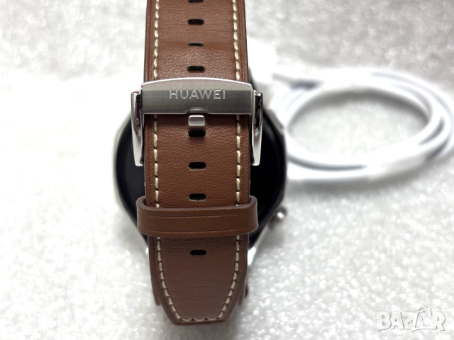Като нов!!! Huawei Watch GT 5 46mm - Brown Leather, снимка 12 - Смарт часовници - 52693665