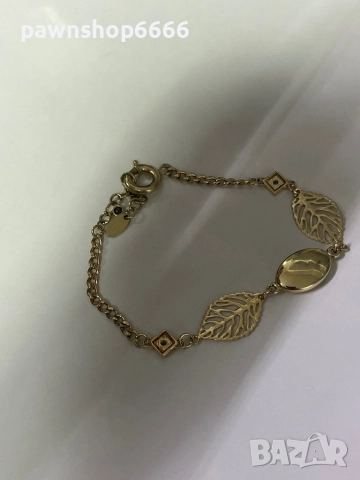 Златна гривна 14 карата, снимка 3 - Гривни - 52193706