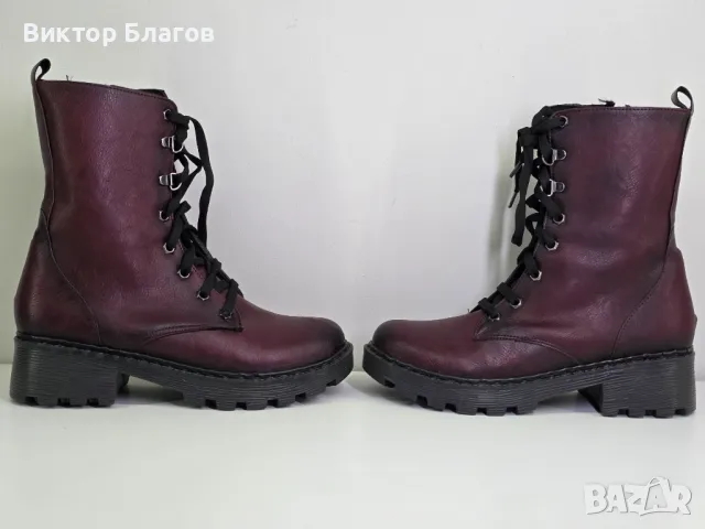 Нови Дамски Боти - Еко кожа, снимка 5 - Дамски боти - 49879956