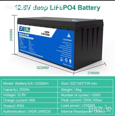 Продавам батерии за кемпер/каравана, снимка 5 - Батерии, зарядни - 52677576