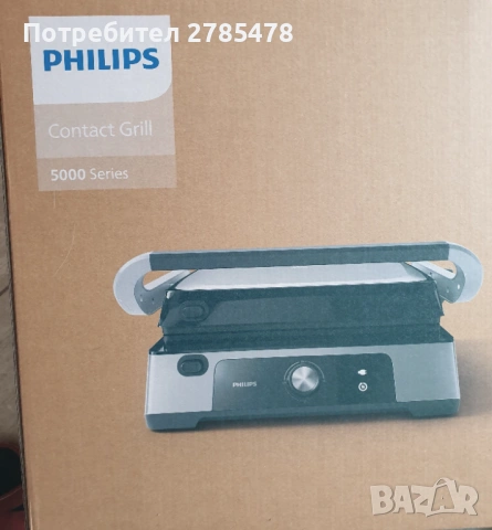 Нов контактен грил скара Philips, снимка 3 - Скари - 53258429