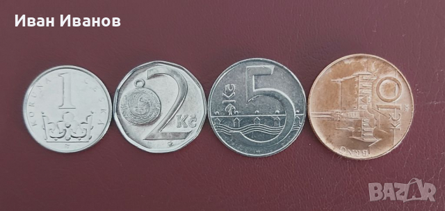 Лот монети от Чехия.