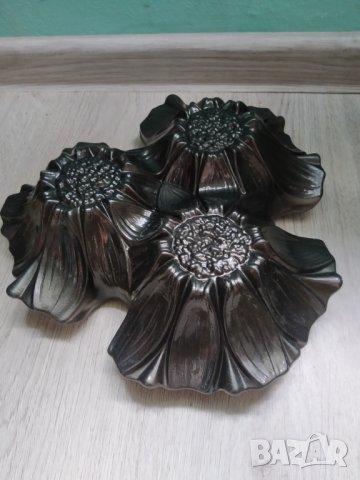 стъклена купа,фруктиера, снимка 3 - Други - 40222175