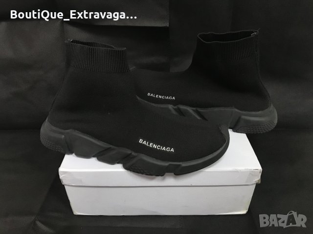 Мъжки обувки Balenciaga /Speed All Black !!!, снимка 6 - Спортни обувки - 32194661