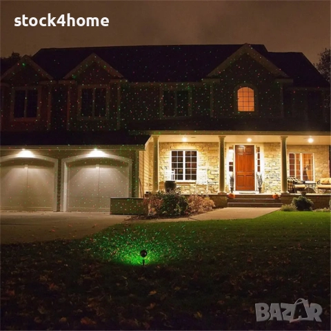Външен лазерен прожектор, Коледни светлини, Соларен, Прахо и Водоустойчивост: IP65, снимка 2 - Декорация за дома - 52672323