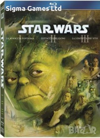 Blu-ray-Star Wars-The Prequel Trilogy-Bg-Sub, снимка 1 - Blu-Ray филми - 42025545