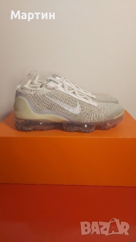 Nike Air VaporMax 2021 Flyknit "White & Pure Platinum" - Номер 37.5, снимка 1 - Маратонки - 44466636