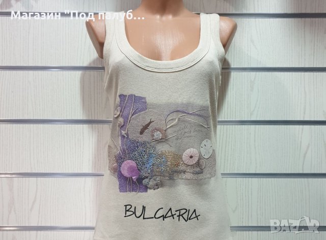 Нов дамски потник с трансферен печат Мидички, Морски, снимка 3 - Потници - 29621942