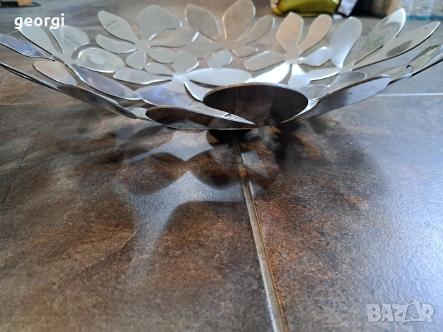 иноксова дизайнерска фруктиера Monika Mulder 34/3, снимка 4 - Аксесоари за кухня - 53932641