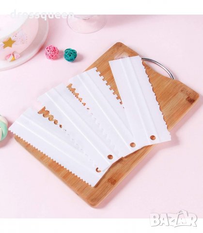 3131 Двустранни сладкарски шпатули за торти, комплект от 4 броя, снимка 17 - Други - 34238638