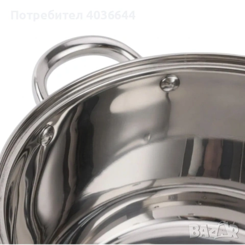 Комплект тенджери от неръждаема стомана ADM – 12 части с капаци BXGG-001, снимка 2 - Съдове за готвене - 53154661