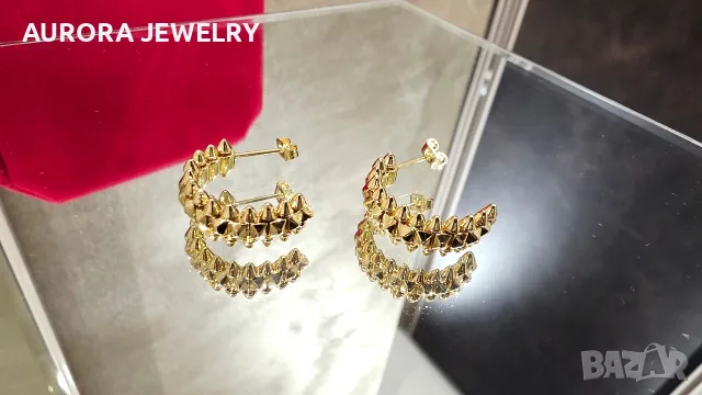 CARTIER Clash de Cartier Gold Hoop Дамски Обеци, снимка 9 - Обеци - 55931977