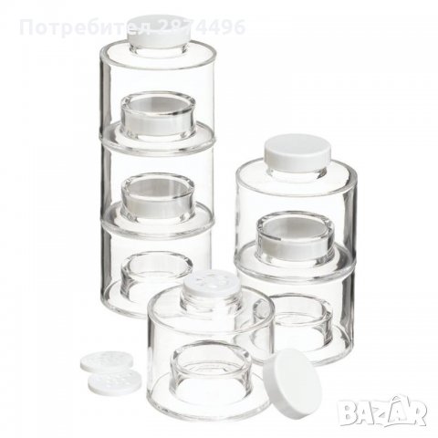 2187 Комплект бурканчета за подправки Spice Tower, снимка 4 - Други стоки за дома - 30915683