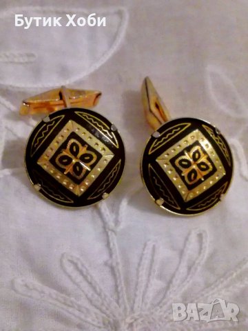 Копчета за ръкавели ,,Толедо голд,,, снимка 3 - Антикварни и старинни предмети - 37982949