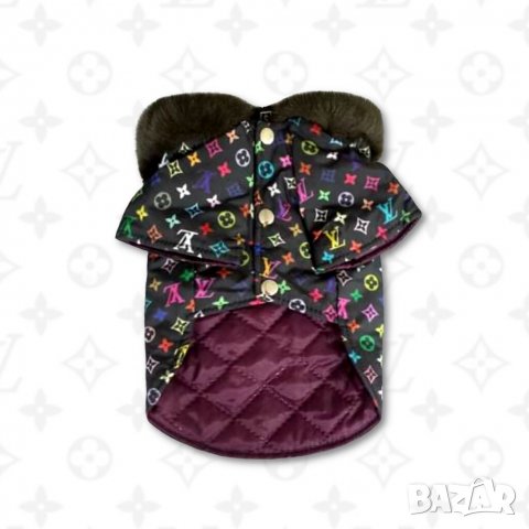 Луксозно Яке за куче. Луксозни дрехи за кучета. Кучешки Якета Луис Витон, снимка 3 - За кучета - 34402670