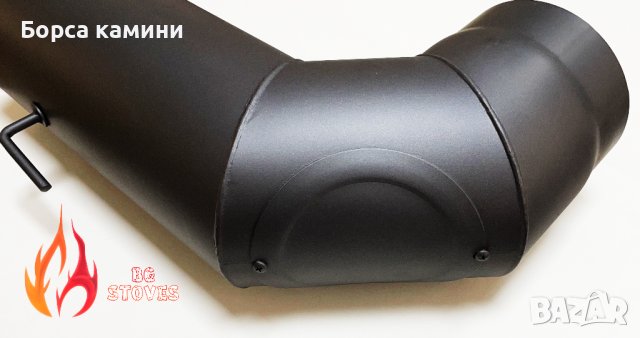 Коляно Ø 150 90° с ревизионен отвор и клапа DURATHERM , снимка 2 - Камини - 42605486