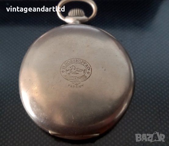 Колекционерски джобен часовник Роскопф, Rosscopf ancre, работи отлично, снимка 4 - Антикварни и старинни предмети - 40098575