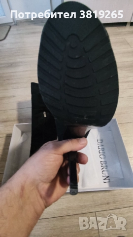 Красиви високи велурени ботуши номер 39 като нови!, снимка 2 - Дамски ботуши - 52863522