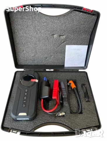 4в1 Стартер за Акумулатор Компресор Фенер PowerBank в куфар светлина, снимка 7 - Аксесоари и консумативи - 52198523