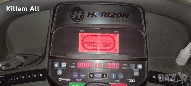 ПРОФЕСИОНАЛНА БЯГАЩА ПЪТЕКА Horizon Treadmill T202, снимка 3 - Фитнес уреди - 51797040