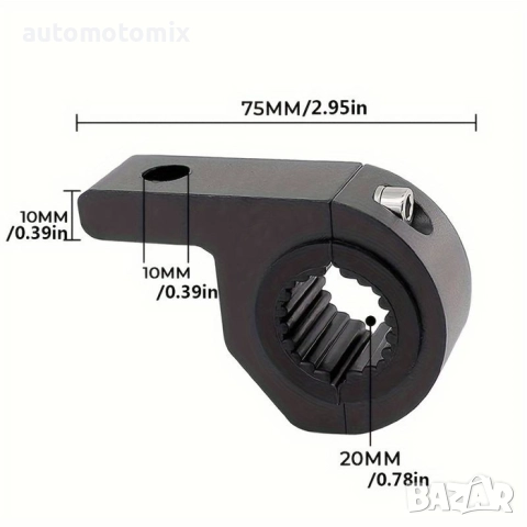 Стойка за халоген,Стойки за захващане на халогени към ролбари,други метални греди,тръби,1бр - 63543, снимка 4 - Аксесоари и консумативи - 51442803