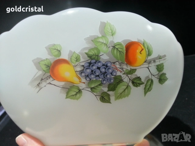 френски аркопал купа , снимка 4 - Антикварни и старинни предмети - 54336398