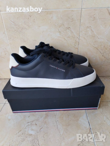 Tommy Hilfiger - страхотни мъжки кецове ЕСТЕСТВЕНА КОЖА 44, снимка 5 - Кецове - 54083451