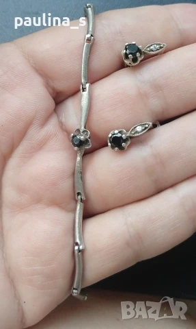 Три различни / Винтидж сребърна гривна , снимка 12 - Гривни - 44757666