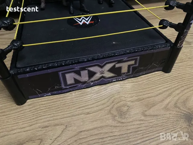 Ринг за играчки WWE NXT Action Spring Ring Wrestling кеч ринг с пружиниращ механизъм черен, снимка 7 - Колекции - 48202397