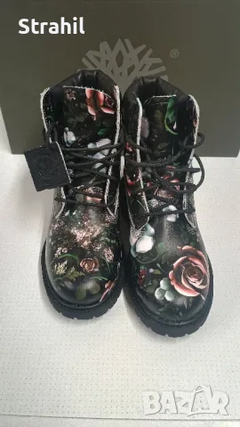 Кожени дамски боти Timberland Heritage 6 Floral print, снимка 3 - Дамски боти - 48645498