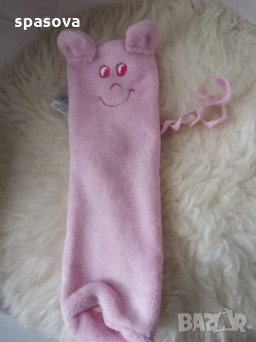 Калъф за бебешките шишета от плюш небесно сини или 1 розов, снимка 2 - Прибори, съдове, шишета и биберони - 32362975