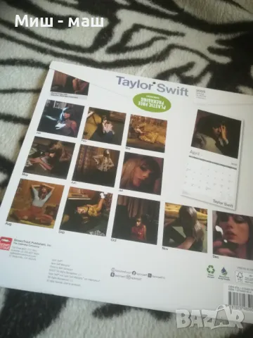 Taylor Swift 2025 календар официален + Taylor's London Tube Map / Тейлър Суифт, снимка 3 - Други - 48670514