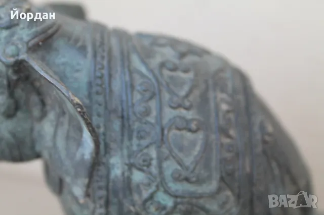 Месингова фигура ''Слон'', снимка 6 - Антикварни и старинни предмети - 47471100