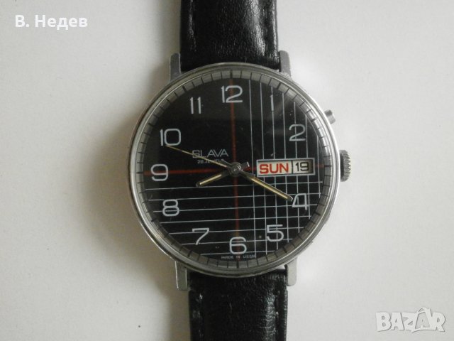 SLAVA, cal. 2428, ръчно нав-е, made in USSR, каса – 38мм, снимка 1