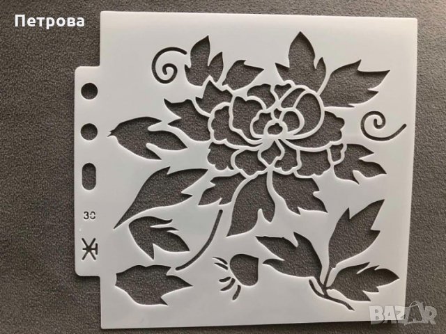 Шаблон за декорация на торти, сладкиши и др. – цвете, снимка 1