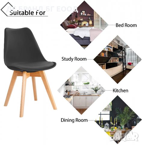 ПРОМОЦИЯ Висококачествени трапезни столове LQ-YJX-4HEI, снимка 8 - Столове - 32204444