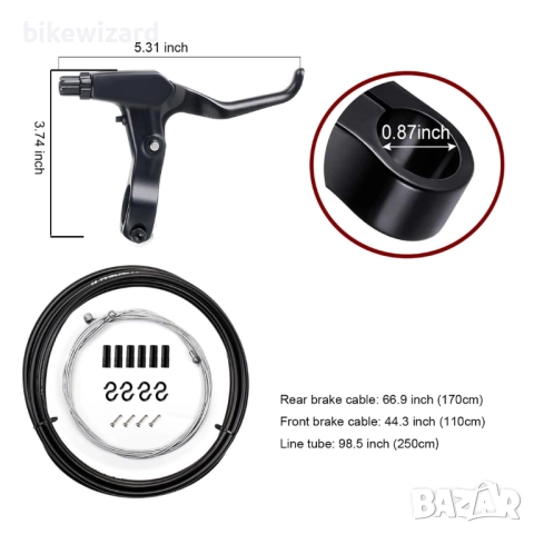 Комплект спирачки + лостчета и жила НОВИ, снимка 5 - Части за велосипеди - 52251027