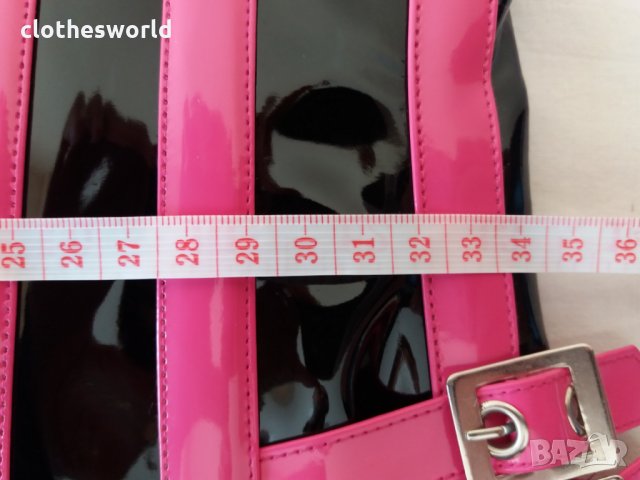 Лачен корсет под бюста в черно и розово Busk с метални банели, снимка 15 - Корсети, бюстиета, топове - 35025250