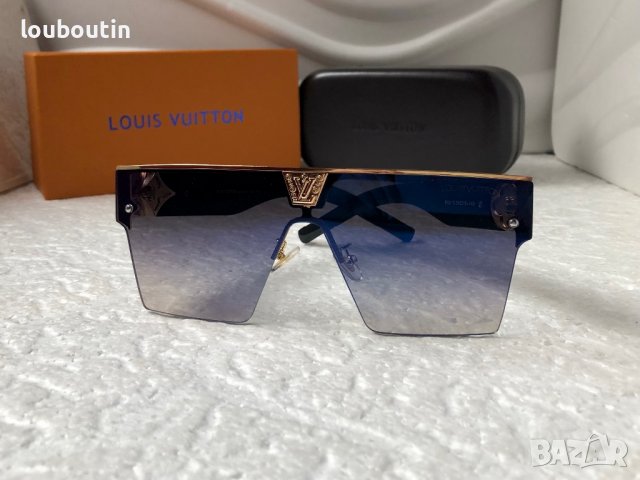 -22 % разпродажба Louis Vuitton 2023 висок клас дамски слънчеви очила маска Мъжки Унисекс, снимка 4 - Слънчеви и диоптрични очила - 38999588