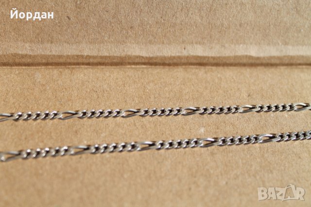 Сребърен синджир, снимка 3 - Гривни - 32033964