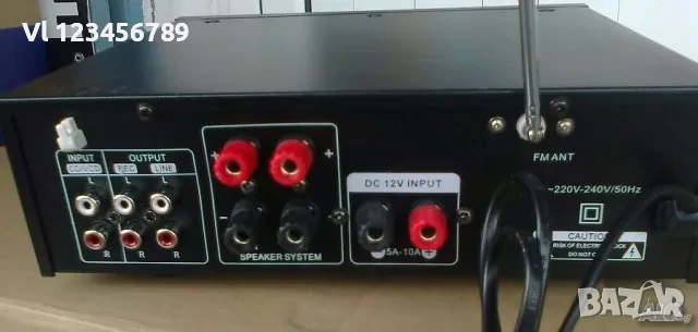 Караоке Аудио Домашен усилвател Модел: UKC AV-339A + BLUETOOTH, снимка 4 - Ресийвъри, усилватели, смесителни пултове - 50796851