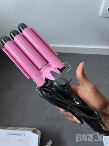 Тройна ретро преса за къдрене на коса  , снимка 6 - Преси за коса - 51773336