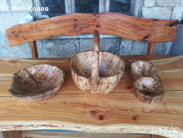 дървени изделия от три части , снимка 2 - Декорация за дома - 55791927