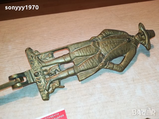 РЕТРО ЗАКАЧАЛКИ МЕД/МЕСИНГ ОТ ГЕРМАНИЯ 3009211936, снимка 4 - Антикварни и старинни предмети - 34308431