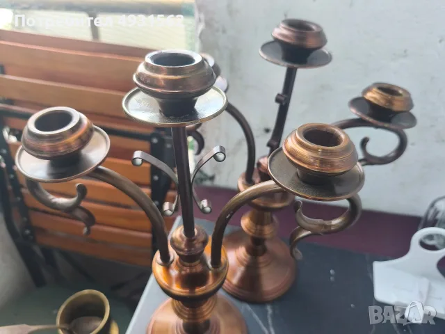 Старини свещници , снимка 2 - Антикварни и старинни предмети - 55832263