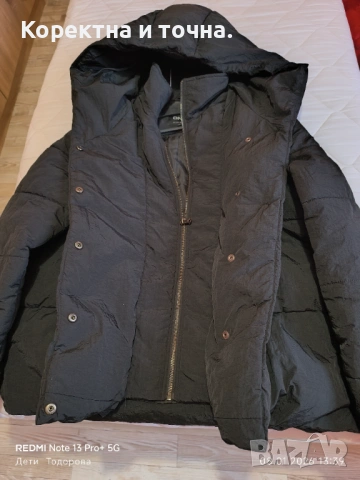 Продавам ново ,черно зимно яке ONLY, снимка 2 - Якета - 53031992