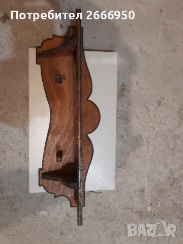 Дървена закачалка - двойна, снимка 1