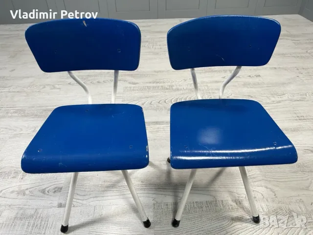 Винтидж детски столчета Н066, снимка 6 - Столове - 56019268