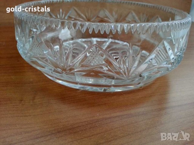  кристална купа фруктиера , снимка 4 - Антикварни и старинни предмети - 29631166